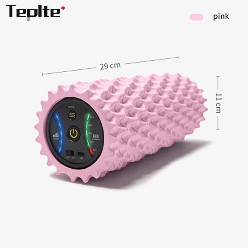 Electric Foam Roller with Vibration Massage - 4 - Speed Rechargeable Foam Shaft for Deep Tissue Muscle Relaxation in Home Gym - WestmannsStore