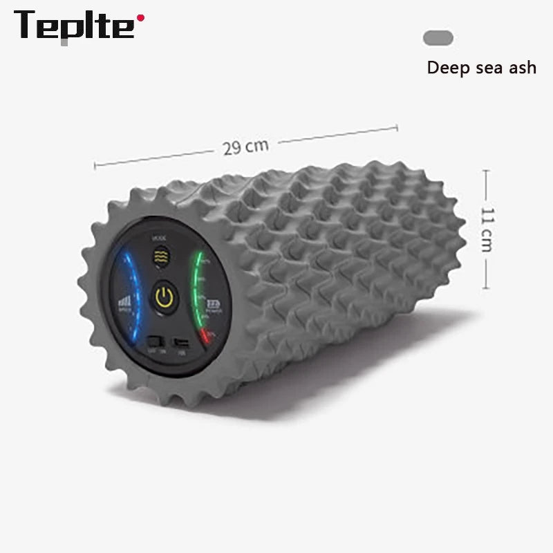 Electric Foam Roller with Vibration Massage - 4 - Speed Rechargeable Foam Shaft for Deep Tissue Muscle Relaxation in Home Gym - WestmannsStore